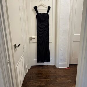 Azazie Black Maxi Dress